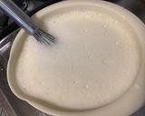 Une image de l'étape 10 de Flan surprise aux prunes et rhubarbe rose.