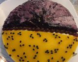 Hình bước làm 5 của món CheeseCake chanh dây & quả mọng không dùng lò nướng