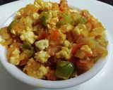 A picture of step 5 of Paneer Capsicum Bhurji.