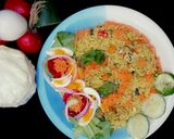 A picture of step 6 of Egg fried rice.