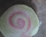 A picture of step 7 of Tri colour puri.