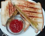 A picture of step 6 of Grilled Potato&Onion low fat Sandwich.
