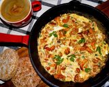 Frittata z kurkami krok przepisu 2 zdjęcie