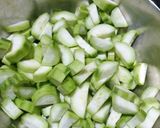 A picture of step 1 of Kathiyawadi Thali.