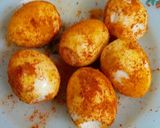 A picture of step 1 of Creamy Egg Curry.