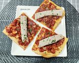 Foto del paso 7 de la receta: Coca de tomate y ventresca de atún con masa de harina de garbanzo