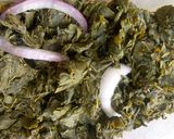 A picture of step 1 of Moringa salad.