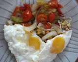 Foto del paso 7 de la receta: Verduras salteadas y huevos fritos