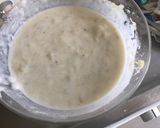 Une image de l'étape 3 de Flan bananes et mûres.