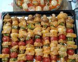 صورة لخطوة 5 من وصفة 🍡 شيش طاووق مشوي بالفرن 🍅🌶🌰