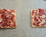 Foto del paso 3 de la receta Pizza de jamón serrano con pan de molde