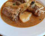 Foto del paso 11 de la receta: Guiso de costillas y patatas con picada de avellanas