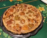 Une image de l'étape 12 de Tarte aux pêches jaunes et amandes (pâte brisée épeautre, semoule fine et lait).