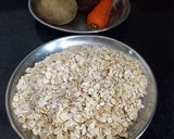 A picture of step 1 of Beetroot Oats Mini Tikki.
