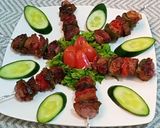 A picture of step 6 of Beef Shashlik🍢.