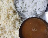 A picture of step 5 of Rajma Rice with reddish.