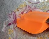A picture of step 2 of Simple Pizza chowmein.