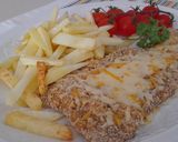 Foto del paso 3 de la receta: Escalope de ternera al horno con patatas fritas