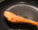 Pan fried salmon with vegetable