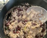 A picture of step 5 of Rice and Peas! (Beans).