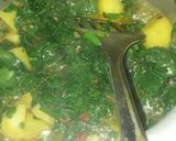 A picture of step 5 of Aloo palak recipe.