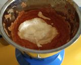 A picture of step 2 of Paneer Makhani.