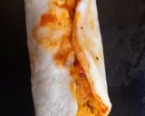 A picture of step 2 of Tandoori mayo Roti Frankie.