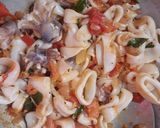 A picture of step 3 of Squid gravy.
