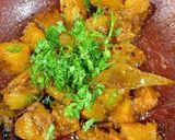 A picture of step 5 of Khatta Meetha Banarasi Kaddu Sabji.