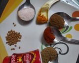 A picture of step 1 of Bhindi ki sabzi.