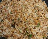 A picture of step 3 of Buffalo chicken dip.