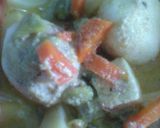 A picture of step 7 of Rosgolla naboratan korma.