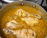 A picture of step 3 of Chicken legs masala.
