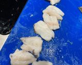 A picture of step 2 of Octopus tempura.