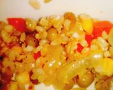 Foto del paso 1 de la receta: Pimientos rellenos de arroz yamaní integral, choclos y arvejas.