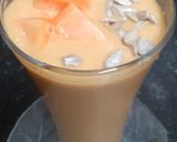 A picture of step 3 of Papaya Pear Coconut Smoothie with Roasted Sunflower Seeds.