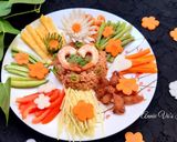 Hình bước làm 2 của món Cơm chiên mắm ruốc Thái