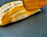 A picture of step 4 of Marble pancake.