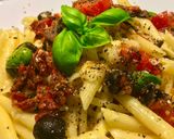 A picture of step 4 of Linguine with Rustic Summer Dressing (V).
