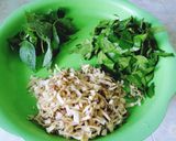 รูปขั้นตอนการทำที่ 1 ของ 🥗ห่อหมกใบยอ~หัวปลีตับไก่🥗
