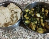 A picture of step 1 of Methi allu paratha.
