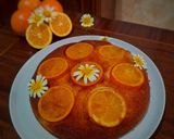 صورة لخطوة 1 من وصفة كيكة الكراميل والبرتقال المقلوبة 🍮🍊