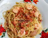 Foto langkah ke 8 dari resep Spaghetti Aglio Olio Udang (madebyircia).