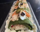 Foto del paso 14 de la receta Pionono o brazo de gitano de espinacas, relleno de marisco 😜😜😜
