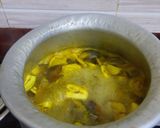 A picture of step 1 of Vazhuthanga thoran.