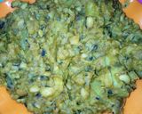 A picture of step 5 of Porridge Beans mixed with Sweet Potatoes and Ripe Plantain.