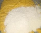 A picture of step 2 of Besan ladoo.