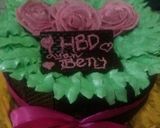 Foto langkah ke 7 dari resep Kue ultah brownis.