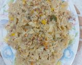 A picture of step 5 of Chicken cheese white sauce farfalle pasta.