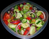 A picture of step 1 of Mike's Tangy Garden Fresh Summer Salad.